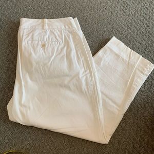 Talbots white work pants